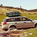 Car Rooftop Cargo Carrier Bag, Waterproof 21 Cubic Feet Car Roof Luggage Carrier for All Vechicles with/Without Racks, Includes Anti-Slip Mat, 8 Reinforced Straps, 6 Door Hooks, Luggage Locks (Green)