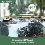 Eyliden Car Wash Brush Mop, Long Handle, 2 Scratch-Free Microfiber Heads, Car Detailing Care Kit for Car RV Truck (Yellow & Black)