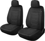 3D Air Mesh Car Seat Covers Front Sets Washable and Breathable Premium Cloth Automotive Vehicle Seat Covers for Cars Interior, Universal Fit for Most Cars, Sedan, Truck, SUV(Black)