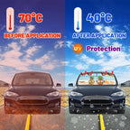 CHILL·TEK Funny Car Windshield Sun Shade Umbrella, Hawaiian Pineapple Car Sun Shade Umbrella, Block UV Rays Heat Foldable Windshield Umbrella Sun Visor Protector - Keep Vehicle Cool for Cars SUV