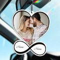 Bemaystar Custom Air Fresheners with Picture - Personalized Double Sided Air Freshener with Name, Customized Air Freshener for Car Wardrobe Bathroom Hanging Ornaments (Heart)