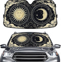 GENANY Celestial Windshield Sun Shade for Car SUV Truck (55x30 Inches), Front Window Visor for Windows, Protector Blocks UV