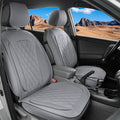 LINGVIDO Car Seat Covers Full Set (5 Seats) - Premium Perforated Nappa Leather, Waterproof Shield, Omni-Adapt Fit SUVs Sedans, Ultimate Family & Pet Protection