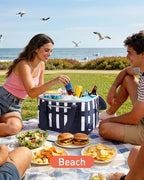 TOURIT Soft Sided Cooler Bag Insulated 48/60 Cans, Large Collapsible & Leakproof Ice Chest for Picnic, Beach, Camping, Travel