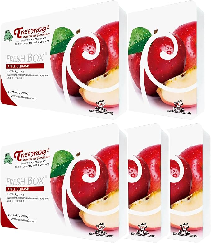 Apple Squash Scent 5 Packs, Tree Frog JDM Car Air Freshener