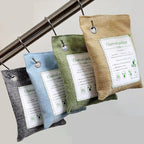 Bamboo Charcoal Bags Odor Absorber, 2 Packs 100g Charcoal Deodorizer Bags with Hooks, Nature Bamboo Charcoals Air Purifying Bags Activated Charcoals Odor Absorbers for Home Cars Pet Closet Bathroom