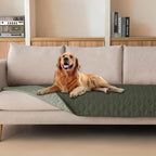 gogobunny 100% Double Sided Waterproof Dog Blanket Soft Pet Bed Cover Reversible Protect Furniture Couch Sofa Car for Puppy Cat Kids (Dark Olive/Light Olive, 30x80 Inch (Pack of 1))