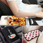 Bigfoot Vehicle Center Console Armrest Cover Pad,Bigfoot Car Accessories,Big Foot Car Middle Console Cushion Pad,Cars Armrest Mat Decor Sasquatch Gifts for Men Women Dad Grandpa