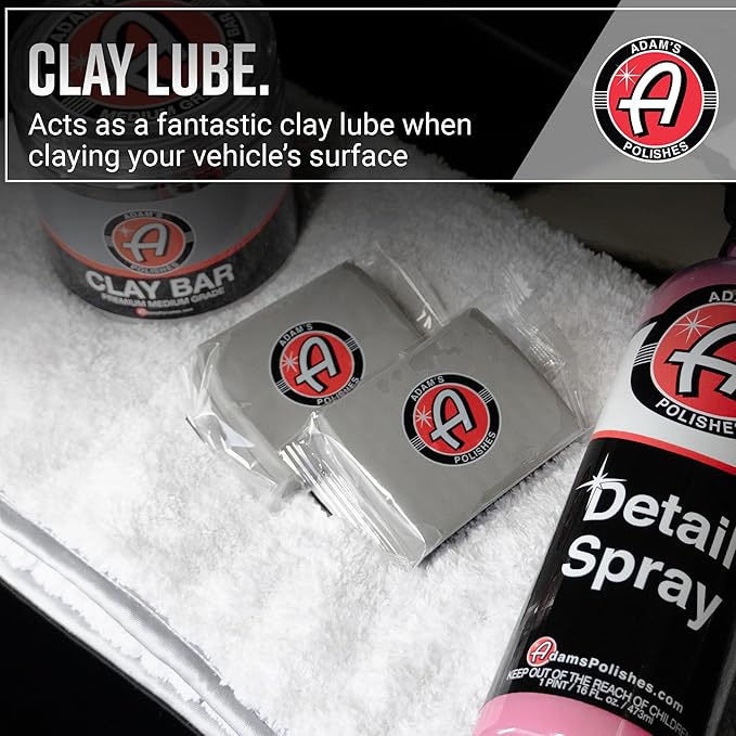 Adam's Detail Spray 5 Gallon - Quick Waterless Detailer Spray for Car Detailing, Polisher Clay Bar & Car Wax Boosting Tech, Add Shine Gloss Depth Paint | Car Wash Kit & Dust Remover
