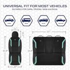 Skechers Memory Foam Car Seat Covers, Air Cool Mesh Thick Seat Covers, Car Seat Full Sets, Airbag Compatible, Automotive Comfort Protection for Most Cars,Vans,Trucks, SUVs,Green