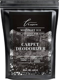 Lapew Midnight Ice Carpet Deodorizer Powder - Pet Safe Freshener for Vacuuming | Scented Odor Eliminator for Home | 36 oz