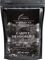 Lapew Midnight Ice Carpet Deodorizer Powder - Pet Safe Freshener for Vacuuming | Scented Odor Eliminator for Home | 36 oz