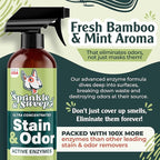 Urine Destroyer Enzyme Cleaner Spray | Cat & Dog Urine Stain and Odor Eliminator | Enzymatic Carpet Cleaner for Pets | Cat Pee Enzyme Cleaner (24 oz Pack of 2)