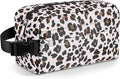 Small Insulated Snack Bag Lunch Bag for Kids Lunch Box for Women/Men, Collapsible [3L/5-Can] Reusable Lunch Bag Cooler Bag for Bottle with Handle Buckle for Work/School/Travel,Leopard Print