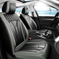 Fit HRV Car Seat Covers Compatible with Honda HRV 2016-2025 2026, Premium Leather Breathable, Wear Resistant, Airbag Compatible, All-Weather Protection & Full Coverage, Full Set Gray&Black