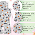Pinkunn 2 Pcs Gel Car Seat Cooling Pad for Baby Summer Breathable Ice Cushion Multifunctional Ice Stroller Cooler Mat for Stroller Baby Dining Chair Child Safety Seat(Vivid Color,Forest, Animal)
