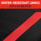 Motor Trend SpillGuard 2 Red Seat Covers for Cars & Seat Covers for Trucks - Neoprene Lining Waterproof Car Seat Covers Front Seats Only - SUV Seat Covers Protector - Forros para Asientos de Carro