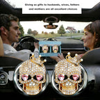 Gothic Skull Car Air Freshener Vent Clips with 2 Pads, Halloween Scented Car Accessories for Men Women, Automotive Interior Decor and Cool Car Fresheners for Men， Spooky Gift Idea-A3