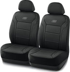 Skechers Memory Foam Car Seat Covers, Lycra Fabric Seat Cover, Car Seat Covers Front Seats Airbag Compatible, Automotive Comfort Protection for Most Cars, Trucks, SUVs, Black