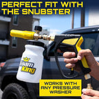 Foam King Foam Cannon for Pressure Washer, Car Wash Soap Sprayer with 1/4" Quick Connector, Wide-Neck Bottle, Adjustable Snow Foam Blaster for Auto Detailing, Trucks, Motorcycles & More