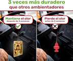 3pcs La Chica Fresita Car Air Freshener - 4 Weeks Long-lasting Strawberry Scent - The Must-have Rear View Mirror Hanging Accesory for Trucks and Vans - Strong & Proudly Mexican Automotive Fragrance