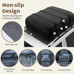 iBirdie Roof Rack Cargo Carrier 18.1 Cubic Feet, Soft-Shell Rooftop Cargo Box, Waterproof Heavy Duty 1200D for Car with/Without Roof Rack, Includes Anti-Slip Mat, Door Hooks, 46x34x20 inches
