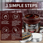 Maroon Leather Recoloring Balm with 100ml Mink Oil,Leather Couch Scratch Remover,Leather Repair kit for Vinyl Furniture and Car Interior,Leather Dye Paint,Mink Oil for Leather