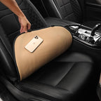 Car Seat Cushions, Car Seat Cover Foldable Portable Seat Cover for Back and Seat Cushions with Bottom Anti Slip Silicon(1 Pack/Black)