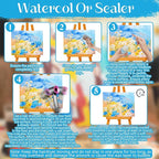 JAOJAO Cold Wax Medium, Watercolor Sealer Cold Wax Increases Consistency and Plasticity Avoid Pigment Discoloration Brightening for Oil Painting and Watercolor Sealing Easter Supplies, 120ml