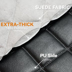 Car Seat Covers for Dogs–Waterproof PU Leather Car Front Seat Cover for Pets & Humans,Scratchproof Captain Seat Protector Fits Most Cars, Trucks, SUVs，Minivans(Black)