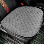surpassme 2 Comfortable Car Seat Covers Universal Front Seat Coves for Car Accessories with Storage Pockets, Padded Car Interior Covers for Automotive, SUV, Truck, and Van (Grey)