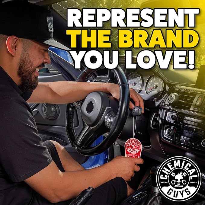 Chemical Guys Hanging Air Freshener, Variety Scent Pack 6 Pack, Great for Cars, Trucks, SUVs, RVs, Home, Garage, Workspace, Dorm Room & More (2 x 3 Packs, Black Frost, Cherry, Pina Colada) - AIR40402