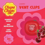 Chupa Chups Car Air Freshener, Candy Cherry - Long Lasting Car Fresheners with Fun Scents, Colorful and Vibrant Air Freshener for Car, Unique Car Freshner Perfume Deodorizer- 2Pack (4pcs Total)