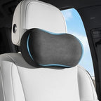 Car Neck Pillow Ergonomic Design Memory Foam Softness Car Headrest Pillow for Neck Support Cushion for Driving, Universal Fit Head Rest Travel Pillow, Fits All Vehicles, Black, 2 Pack
