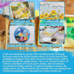 JAOJAO Cold Wax Medium, Watercolor Sealer Cold Wax Increases Consistency and Plasticity Avoid Pigment Discoloration Brightening for Oil Painting and Watercolor Sealing Easter Supplies, 120ml