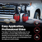 Malco Complete Wheel & Tire Cleaner – Fast Acting, Non-Acid Formula/Removes Dust, Grease, Oil, and Dirt from Entire Wheel / 16 oz. (122916)
