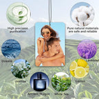 Custom Air Fresheners with Picture - Photo Air Freshener for Car,Double-Sided Customized Photo Text, Personalized Gift for Boyfriend Men Car (Heart)