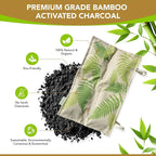 Hanging Bamboo Charcoal Natural Odor Absorber for Clothing, Closets, Wetsuits, Gym Bags & More – Fragrance-Free, Chemical Free, Reusable, Long-Lasting (1-Pack)