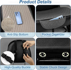 2 Pack Linen Front Car Seat Covers for Cars, Breathable Linen Car Seat Protector Fit Four Seasons, Non-Slip Car Seat Pad for Most Vehicles (2Pack Dark Grey)