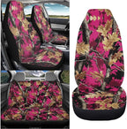 KEIAHUAN Pink Camo Hunting Car Seat Covers Comfort Back and Front Car Seat Protector Auto Interior Accessories Decor Universal Fit for Cars,Trucks,Sedans,SUVs