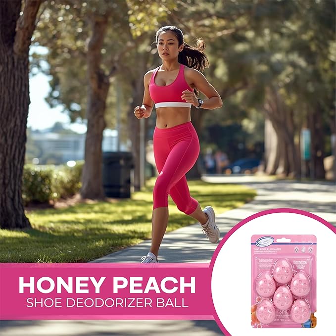 Air Jungles All-in-One Pink Freshness Set for Women and Pink Lovers, 6-Pcs of Peach Scent Car Air Freshener & Shoe Ball, Reed Diffuser, Rose Scent Toilet Spray and Fragrance-free Makeup Remover Wipe