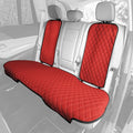 FH Group Car Seat Cushion Rear Set Faux Leather Automotive Seat Cushions - Universal Fit, Rear Car Seat Cushion, Car Seat Cushions With Non-slip Silicone Backing for SUV, Sedan, Van Red