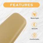 OFBAND 2PCS Elbow Pad Arm Rest, Soft Leather Arm Rest Pillow with One-Piece Molding for Comfortable Support, Universal Car Accessories, Knee Cushion, Door Armrest Pads (Beige)