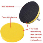 SIQUK 13 Pieces Buffing Pads 7 Inch Car Polishing Pad Kit Foam Wax Polisher Pads Car Buffer Attachment for Drill