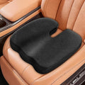 Car Seat Cushion for Sciatica Pain Relief, Extra Large Ergonomic Memory Foam Seat Pad for Lower Back & Tailbone Support, Cushion for Long Driving, Office Chair, Truck, Wheelchair - Black