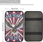 Dreaweet 250th Anniversary Car Center Console Cover Patriotic Eagle Flag Car Accessories Soft Scratch Proof Armrest Cover Center Console Cushion Pad Easy to Install
