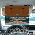 NAZZO Car Visor Extender Polarized, Sun Visor Extender for Car Attachment Sun Blocker, Anti-Glare Removable PC Lens to Expand Sunshade for Safe Driving, Brown