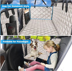 URPOWER 2026 Upgraded Back Seat Extender for Dogs - Large Hard Bottom Dog Car Seat Cover Holds 550lbs, Waterproof Dog Hammock Pet Bed with High-Density Foam Non-Slip Backseat Protector