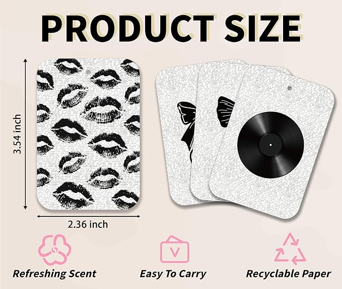 Black Coquette Car Fresheners, 4pcs Bow Car Accessories Interior, Mirror Decor For Women, Air Freshener Hanging For Bathroom Dorm Books Bedroom Closet Drawer, Girly Accessories Gifts For Girls -06