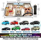 CHILLTEK Funny Animal Car Windshield Sun Shade, Cute Hamster Car Sun Shade, Block UV Rays Heat Foldable Windshield Umbrella Sun Visor Protector - Keep Vehicle Cool for Cars SUV